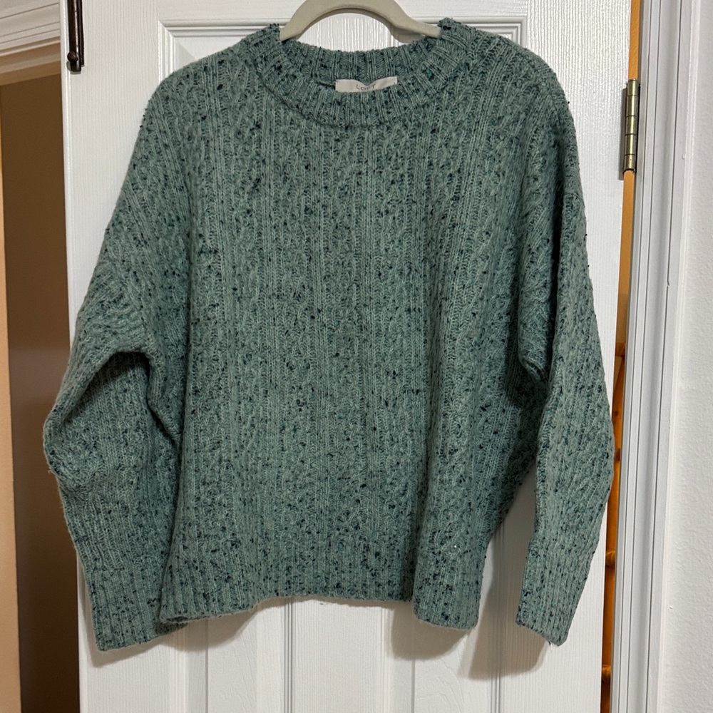 Women's Speckled Green Sweater